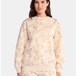 Winnie the Pooh Women's Graphic Fleece Crewneck Sweatshirt XL NWT